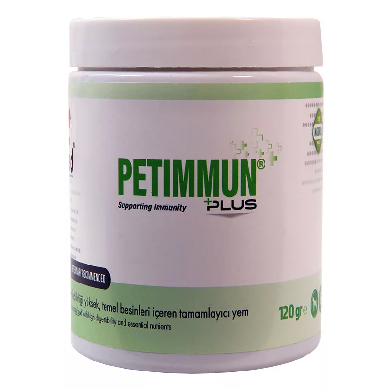 مکمل جویدنی سگ و گربه وی اس دی مدل کنترل کننده قند خون و تقویت سیستم ایمنی petimmun وزن 120 گرم