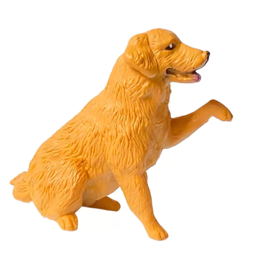 فیگور ناب سل مدل سگ یابنده کد Golden Retriever NAAB016 ارتفاع 6 سانتی متر