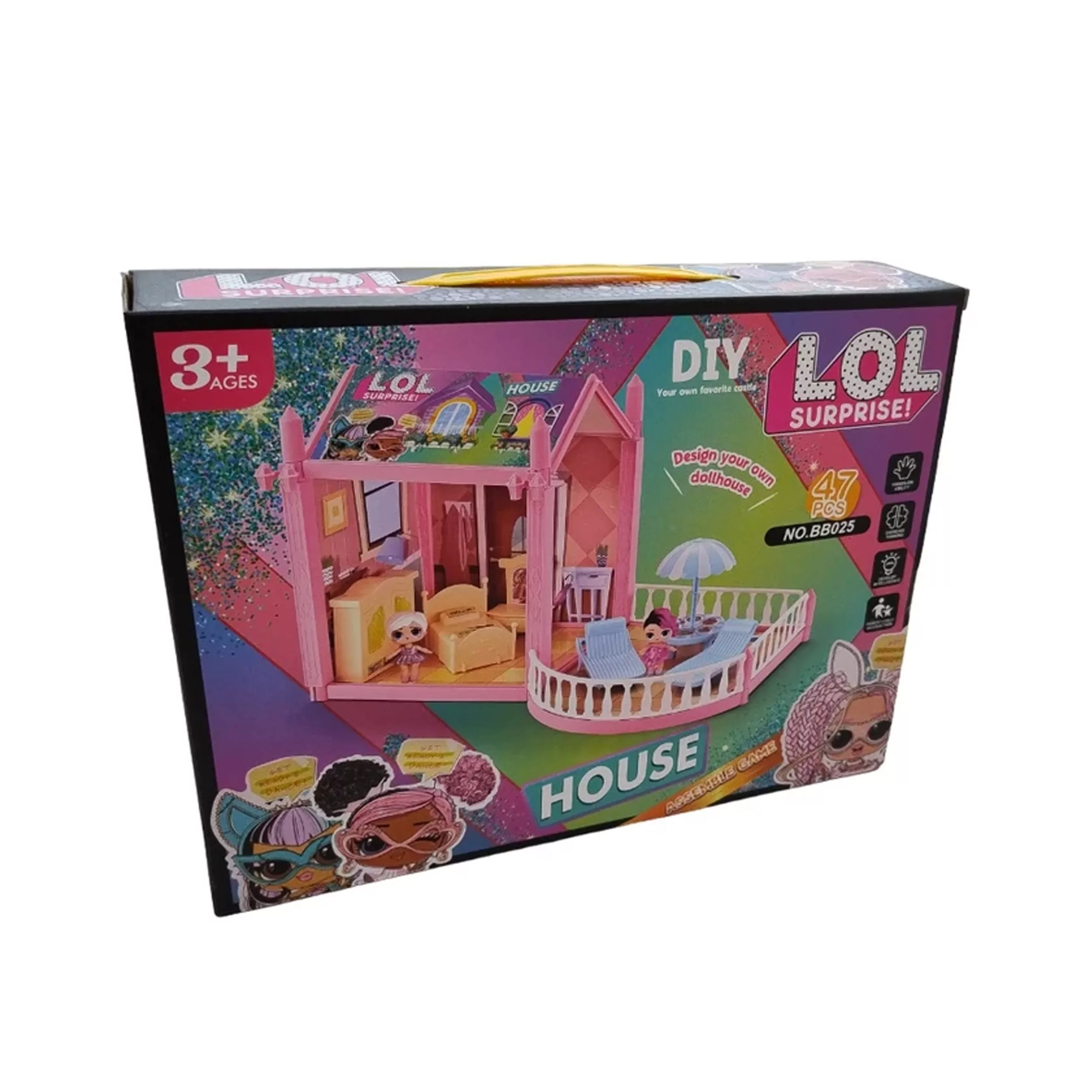 اسباب بازی ال او ال مدل خانه عروسکی کد bb024 اسباب بازی ال او ال مدل خانه عروسکی کد bb024
