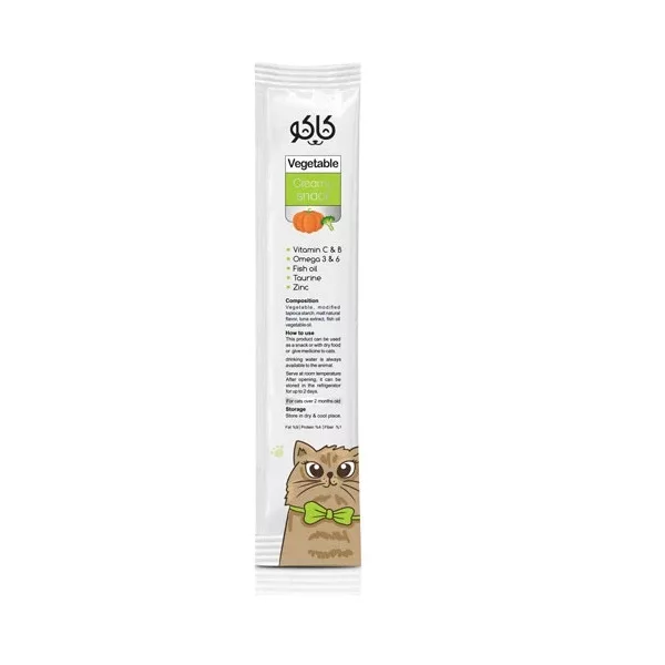 بستنی گربه کاکو مدل Creamy سبزیجات وزن 20 گرم