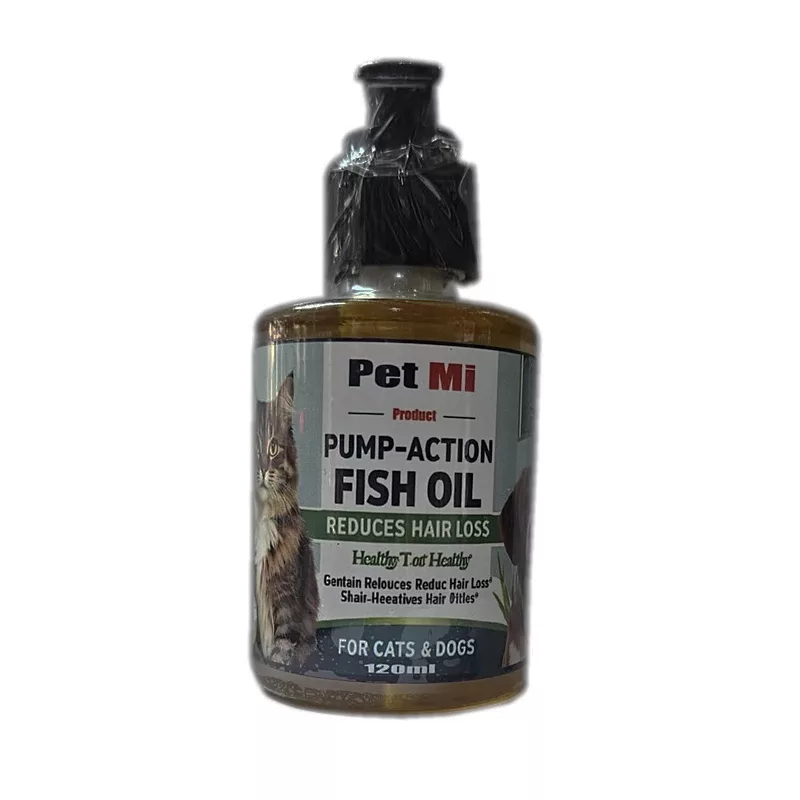 روغن ماهی  سگ و گربه پت می مدل DIGIAPET FISH OIL حجم 120میلی لیتر