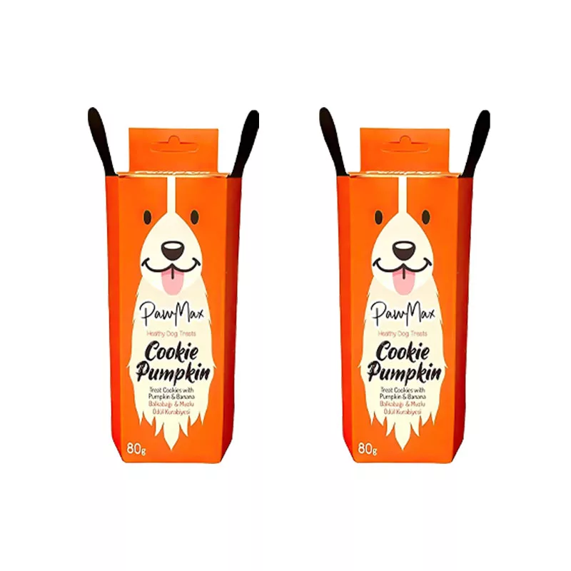 بیسکویت تشویقی سگ پاومکس مدل Pumpkin وزن 80 گرم بسته 2 عددی