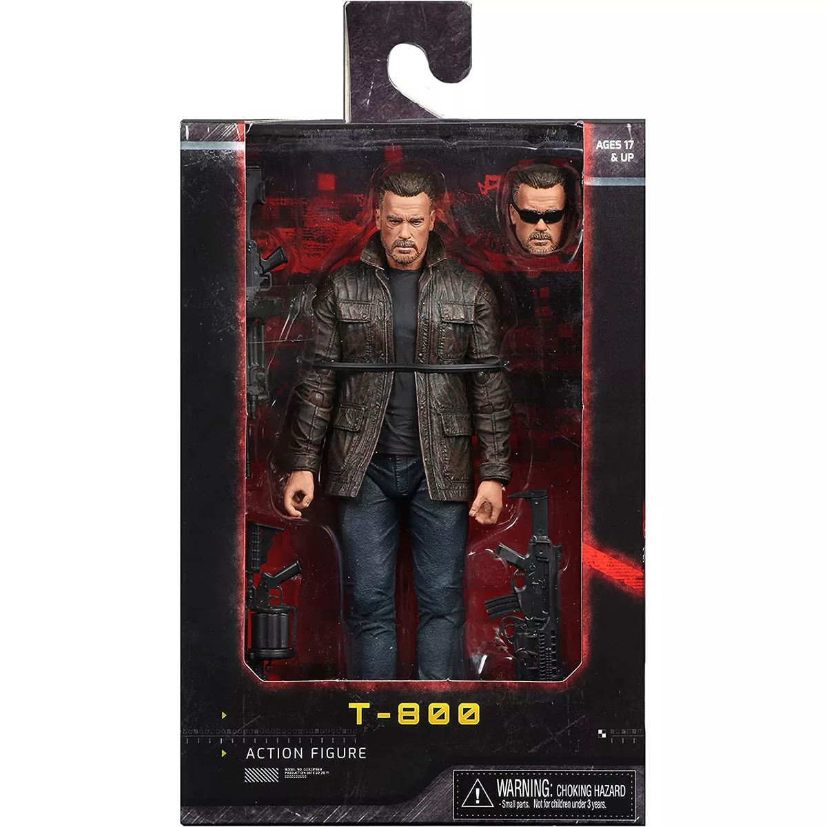 اکشن فیگور نکا مدل ترمبناتور آرنولد شوآرتزنگر T-800 Terminator Dark Fate Ultimate مجموعه 5 عددی
