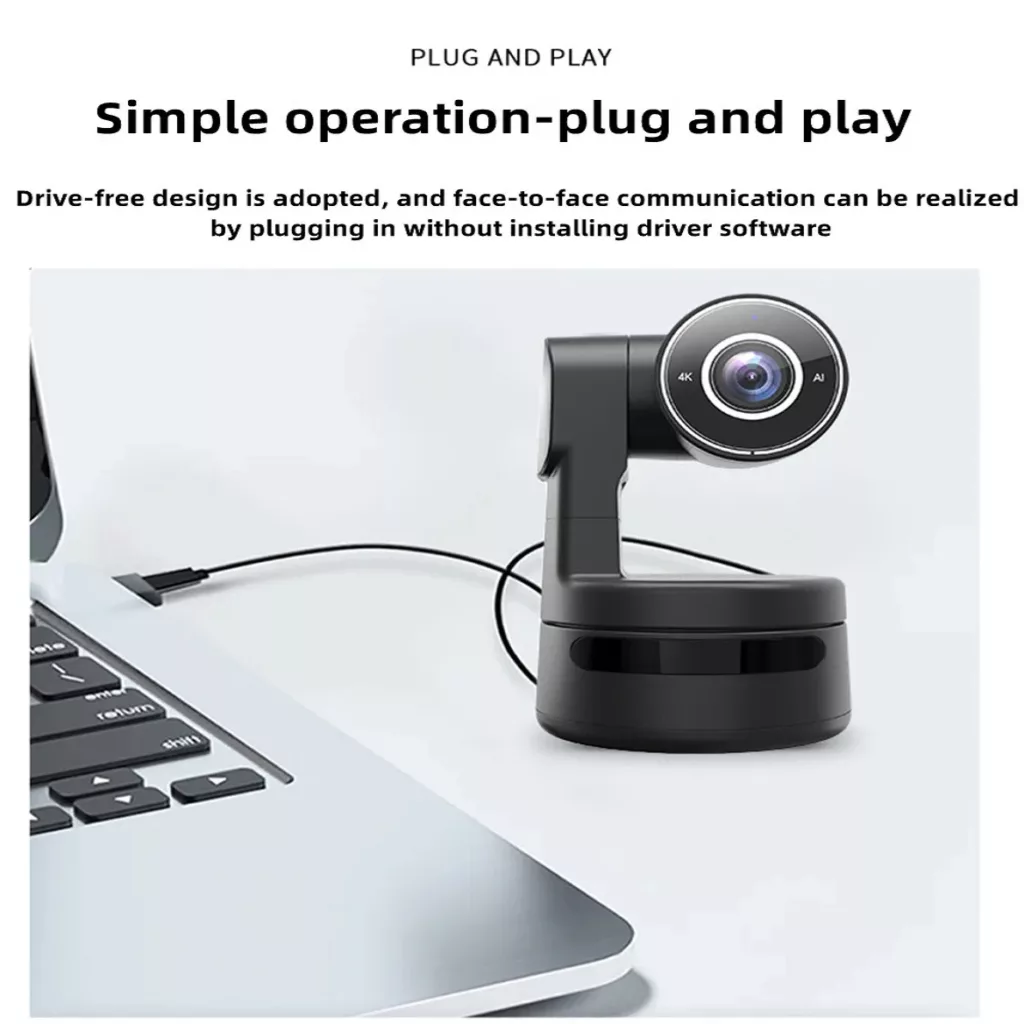 وب کم مدل 4K PTZ AI Function 4X Zoom Auto Tracking Focus