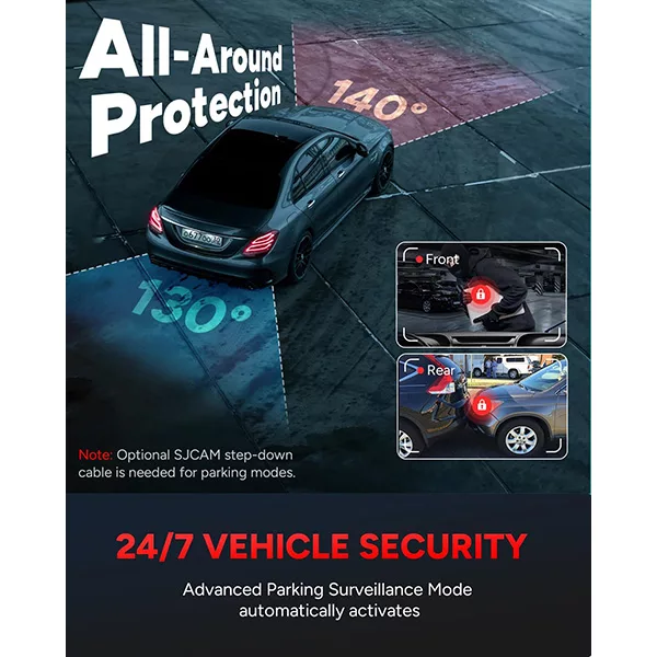 دوربین ثبت وقایع خودرو اس جی کم مدل M60S 2CH