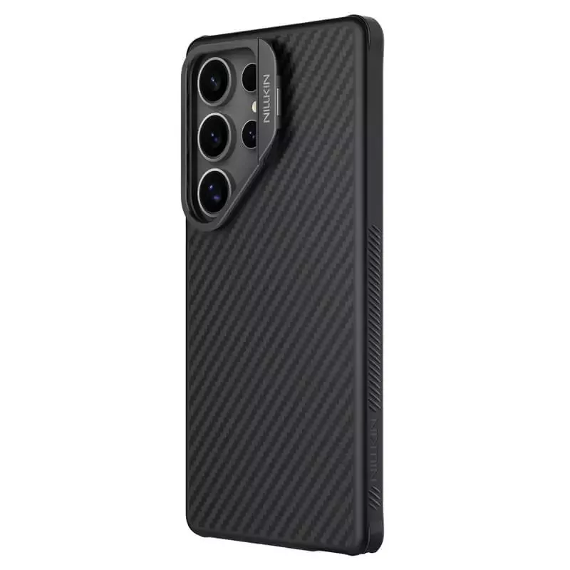 کاور نیلکین مدل CarboProp Magnetic MagSafe Aramid مناسب برای گوشی موبایل سامسونگ Galaxy S25 Ultra