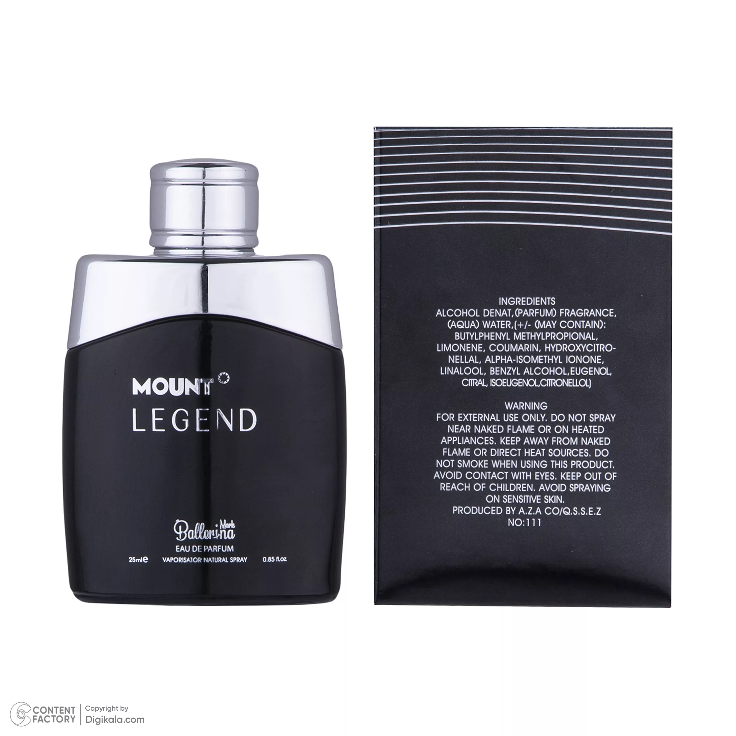 ادو پرفیوم مردانه بالرینا مدل Mount Legend حجم 25 میلی لیتر