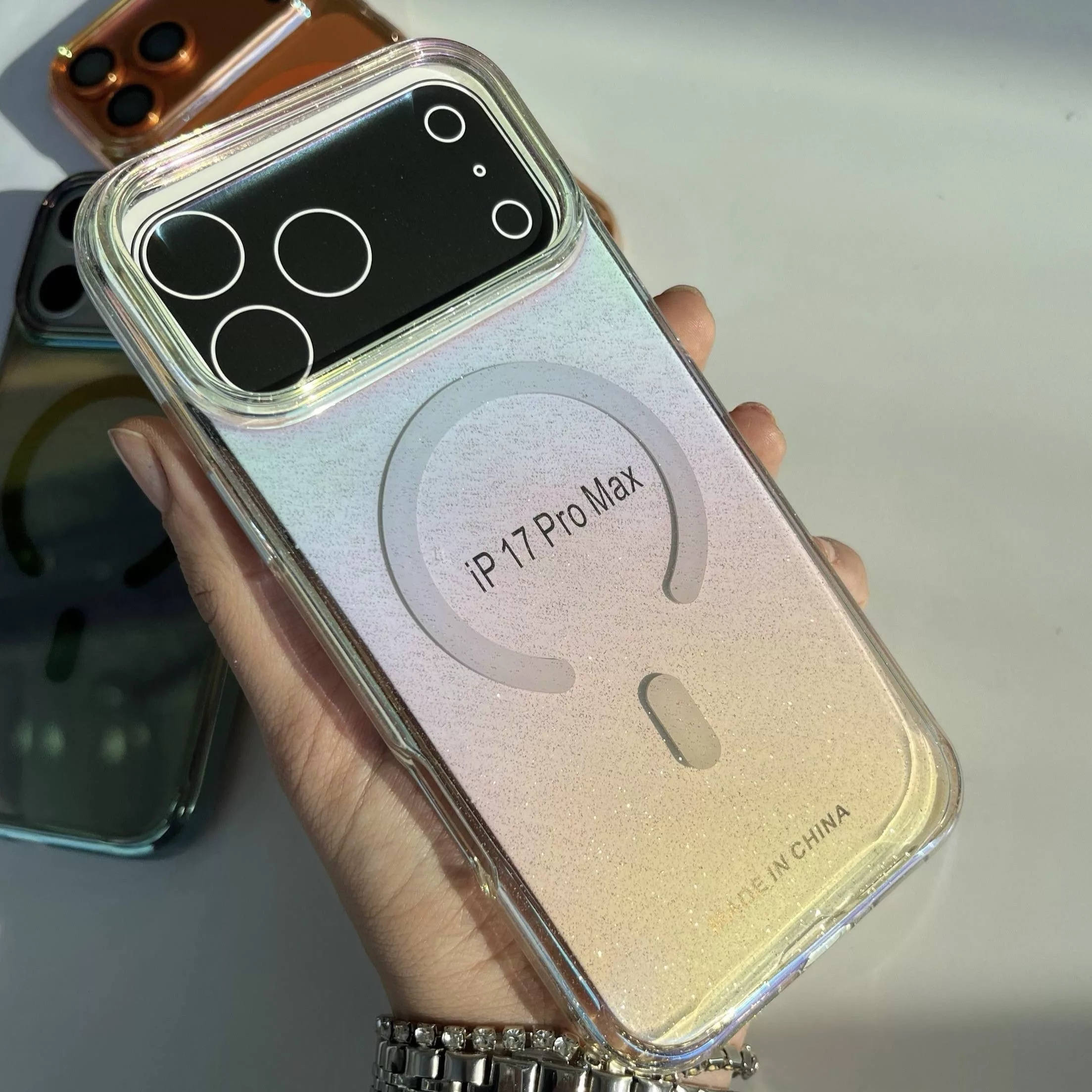 کاور مدل هلوگرامی طرح مگ سیف مناسب برای گوشی موبایل اپل Iphone 17 pro