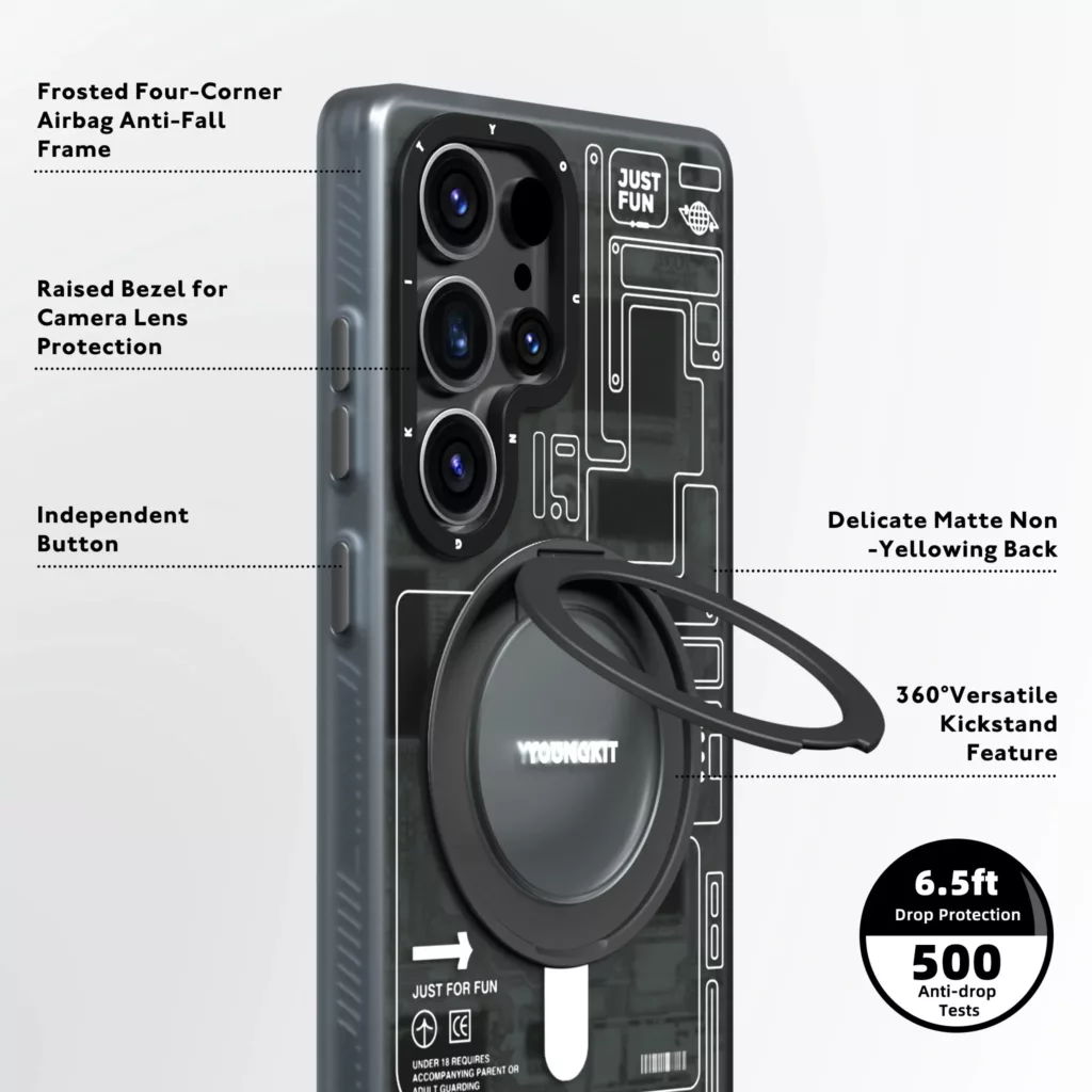 کاور یانگ کیت مدل  Futuristic 360° مناسب برای گوشی موبایل سامسونگ Galaxy S25Ultra