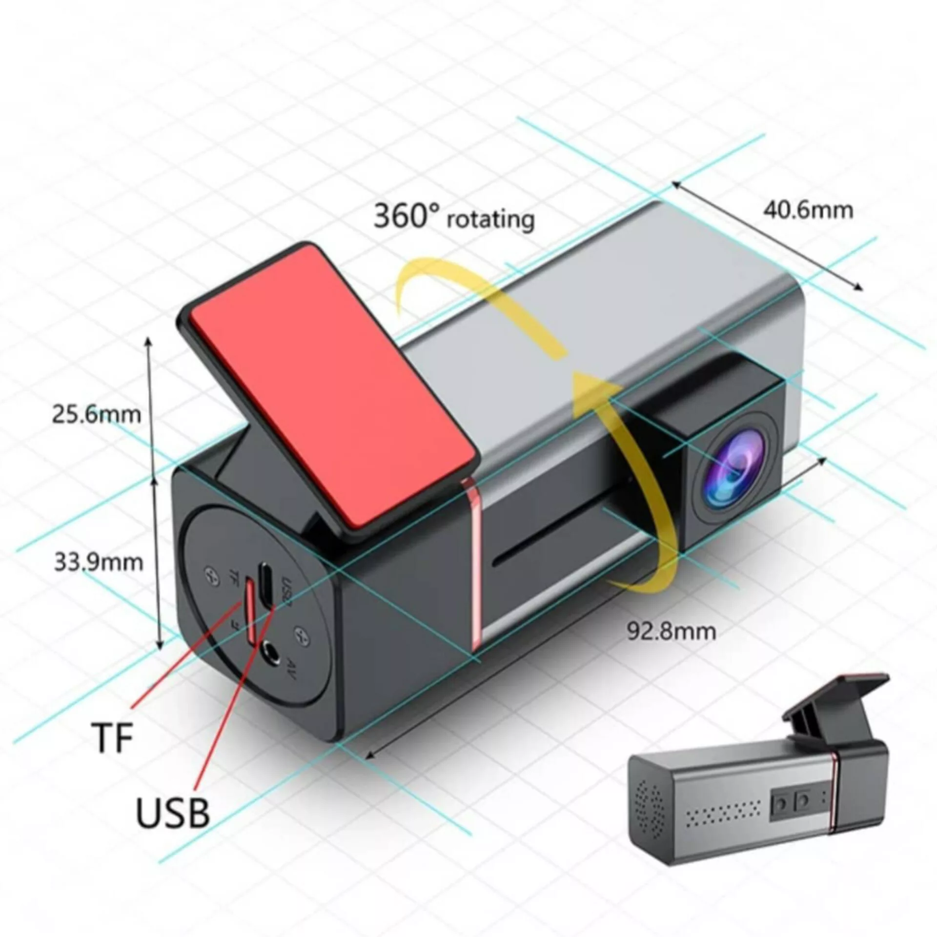 دوربین ثبت وقایع خودرو مدل AD-313