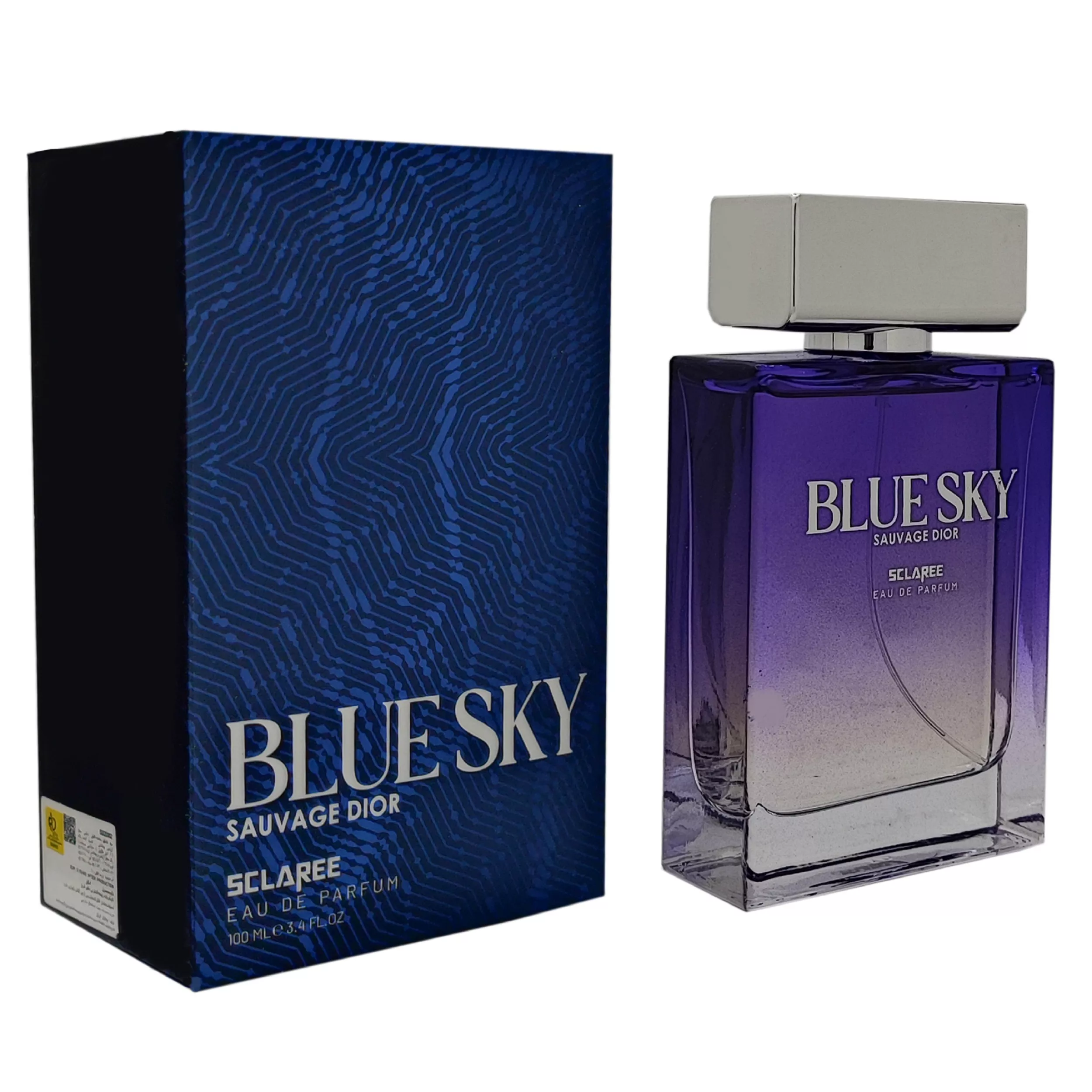 ادو پرفیوم مردانه اسکلاره مدل Sauvage Dior Blue Sky  حجم 100 میلی لیتر