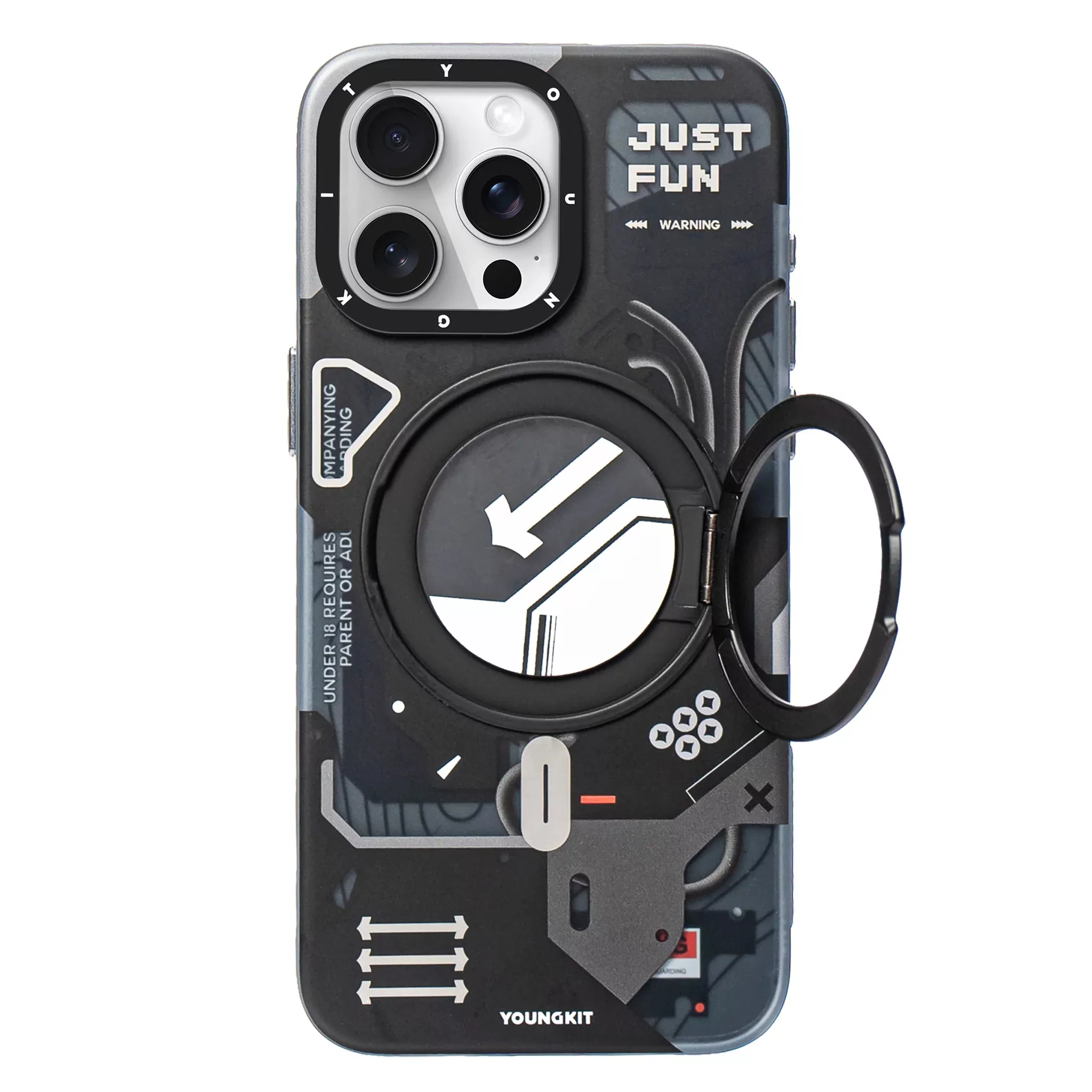 کاور یانگ کیت مدل Cyberpunk 360° مناسب برای گوشی موبایل اپل iphone 16promax کاور یانگ کیت مدل Cyberpunk 360° مناسب برای گوشی موبایل اپل iphone 16promax