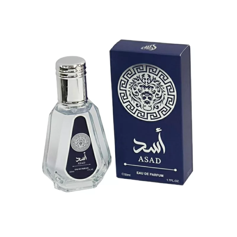 ادو پرفیوم مردانه لطافه مدل اسد با رایحه تند حجم 50 میلی لیتر