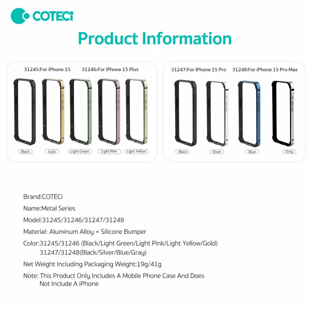 بامپر کوتتسی مدل 31248 مناسب برای گوشی موبایل اپل iPhone 15 Pro Max