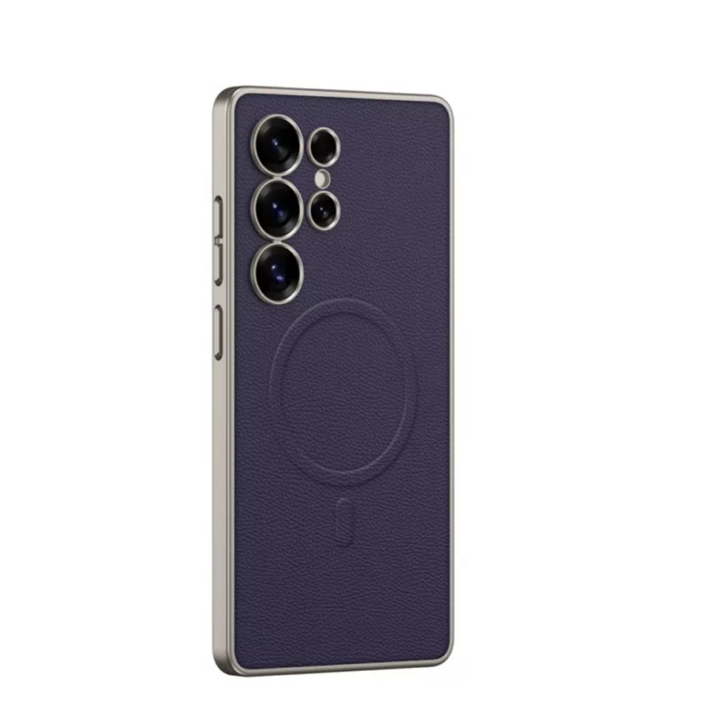 کاور جی کی کی مدل LEATHER MAGNETIC مناسب برای گوشی موبایل سامسونگ Galaxy S25 ultra