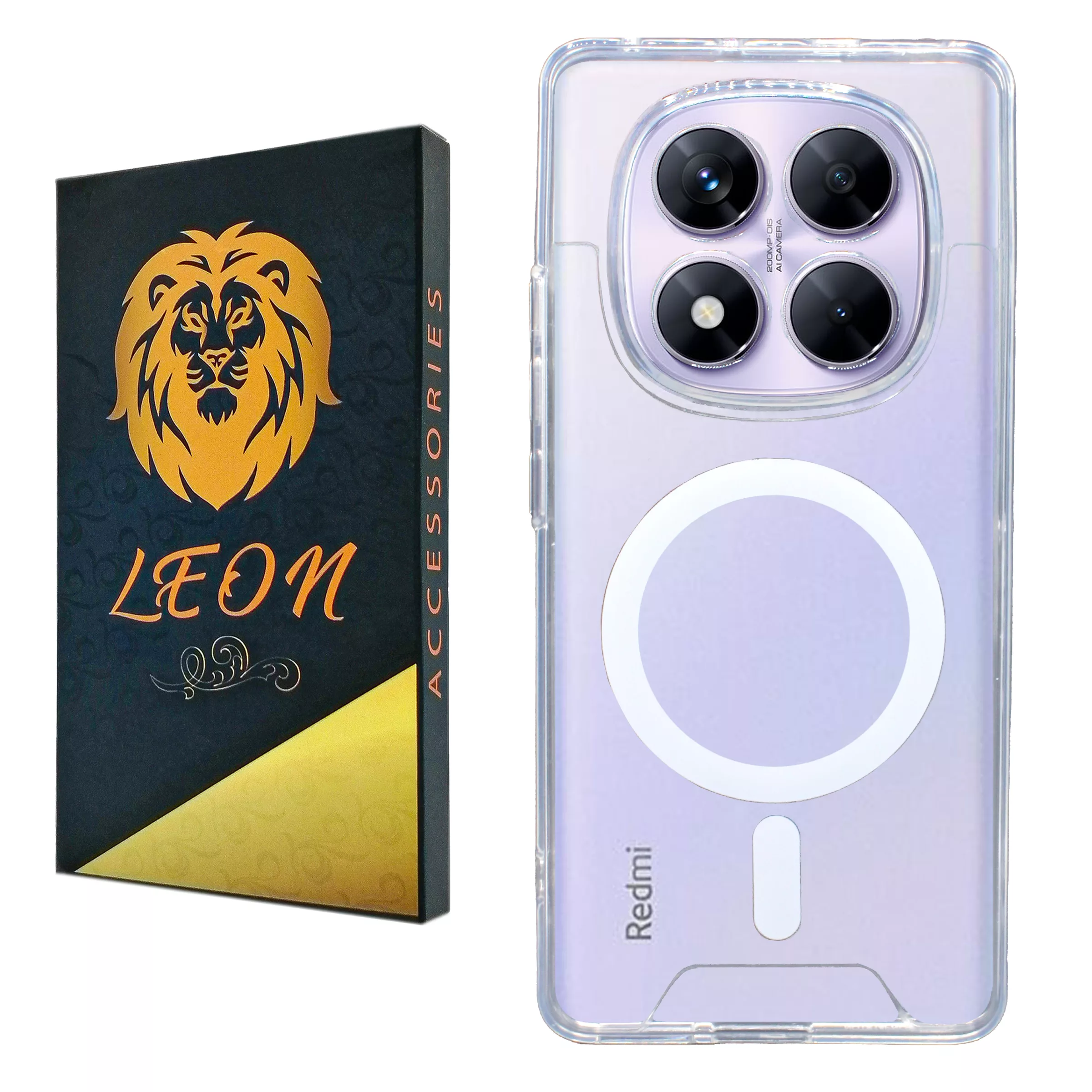 کاور لئون مدل Mac_safe مناسب برای گوشی موبایل شیائومی Redmi Note 14 Pro 4G کاور لئون مدل Mac_safe مناسب برای گوشی موبایل شیائومی Redmi Note 14 Pro 4G