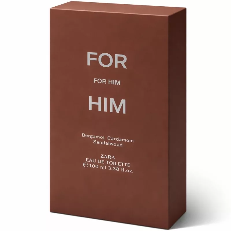 ادو تویلت مردانه زارا مدل For Him با رایحه گرم حجم 100 میلی لیتر