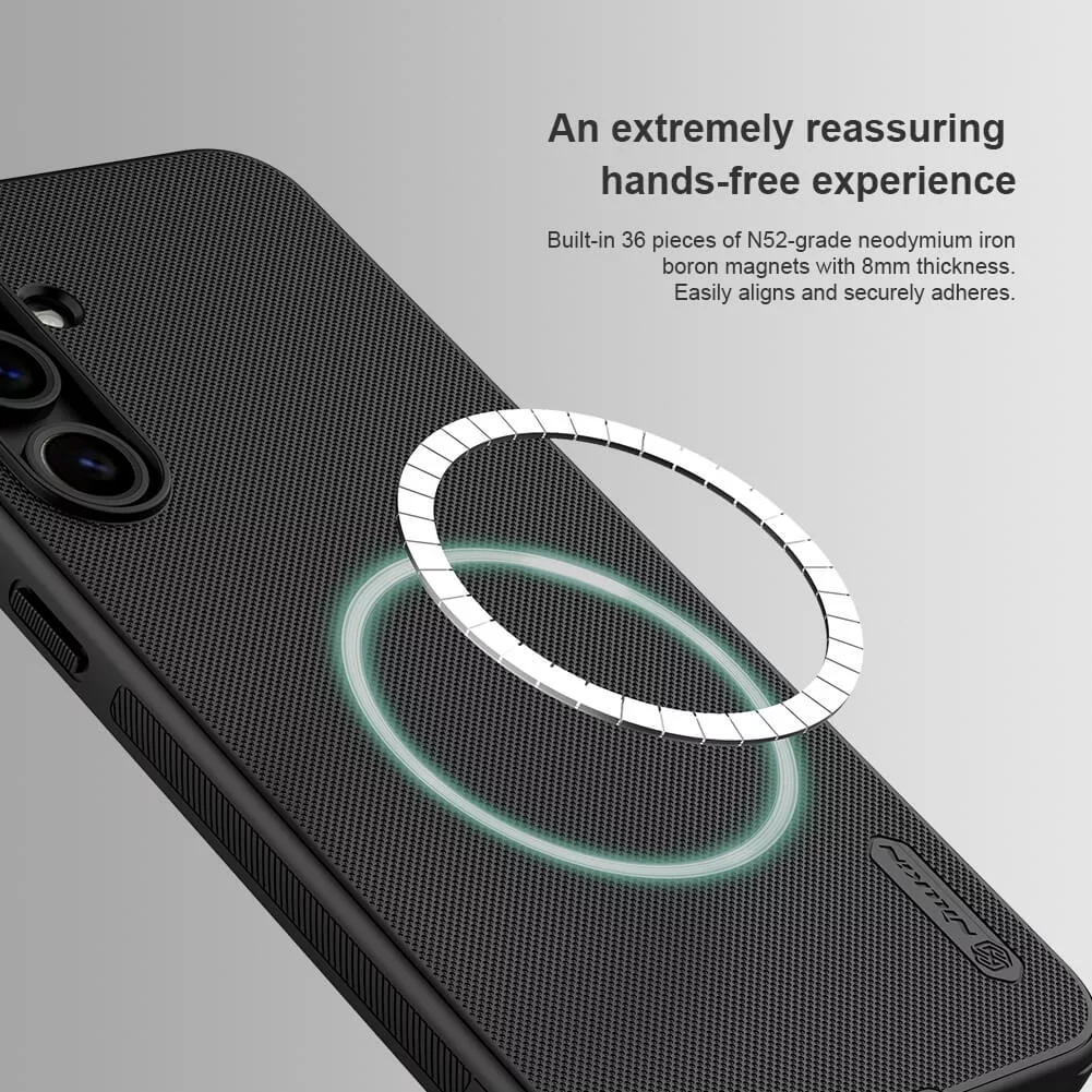 کاور نیلکین مدل Frosted Shield Pro Magnetic مناسب برای گوشی موبایل سامسونگ  Galaxy S24 FE