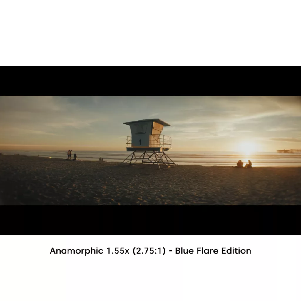 لنز کلیپسی موبایل سندمارک مدل Anamorphic 1.55x (Blue Flare)