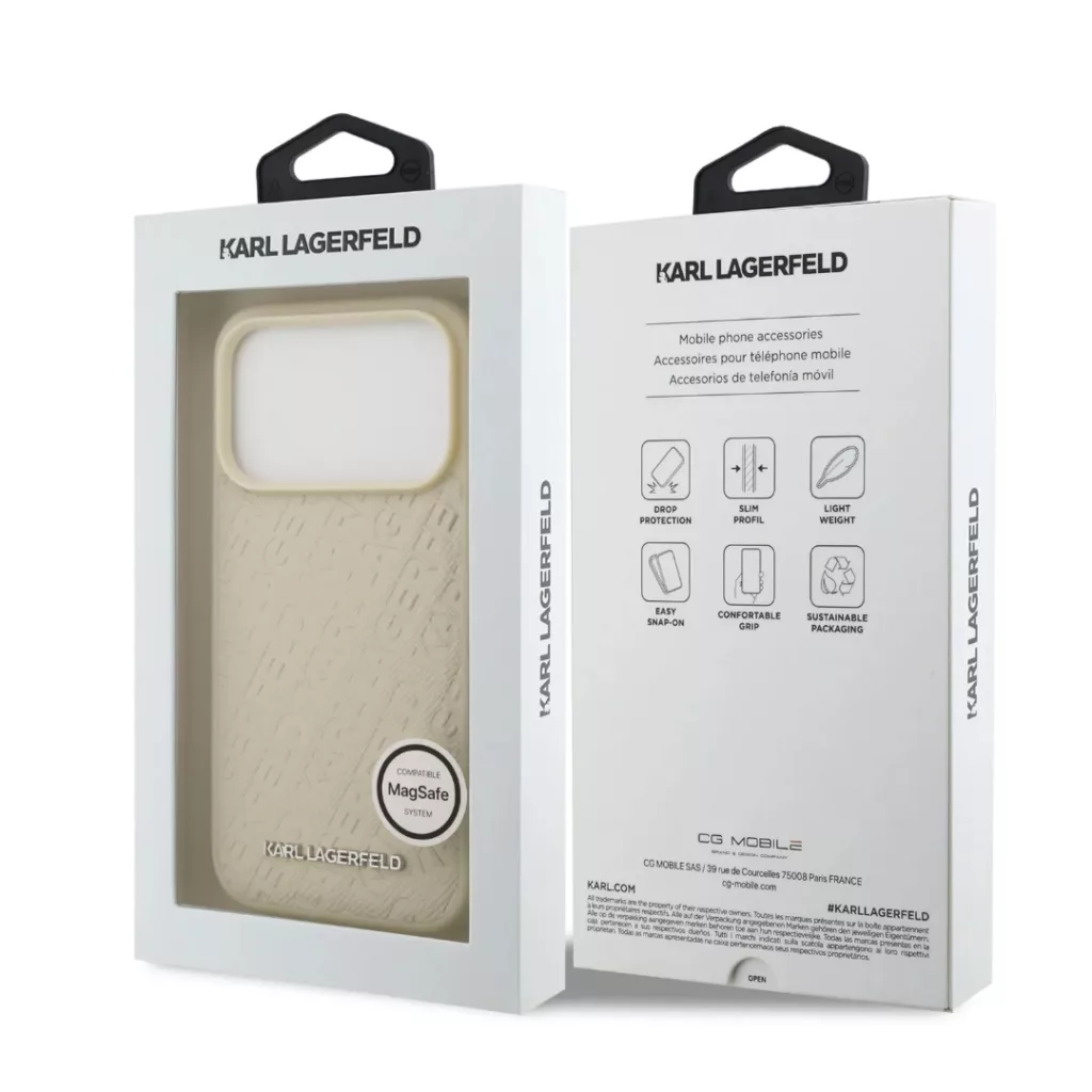 کاور کارل لاگرفلد مدل KARL GRAIN مناسب برای گوشی موبایل اپل IPHONE 17 PROMAX