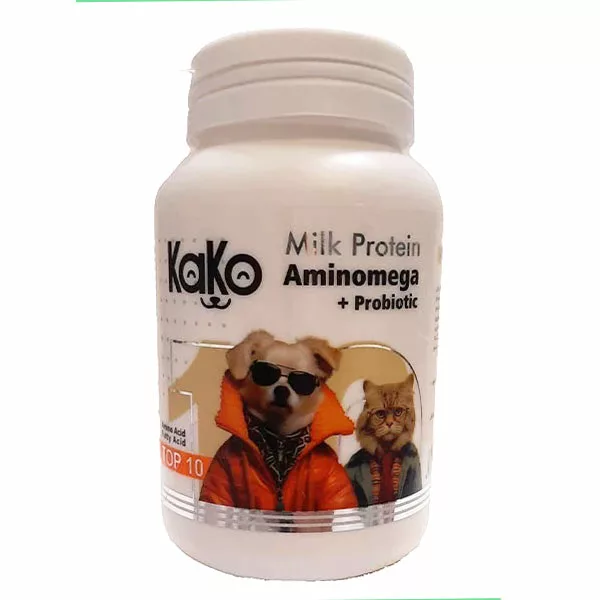پودر پروبیوتیک سگ و گربه کاکو مدل Aminomega وزن 200 گرم