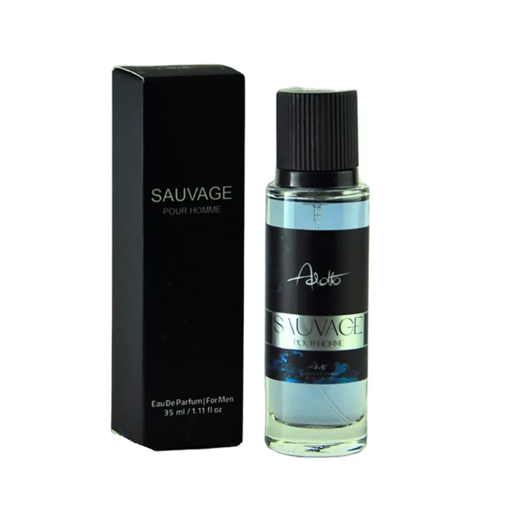 ادو پرفیوم مردانه آدولفو مدل sauvage با رایحه خنک حجم 35 میلی لیتر