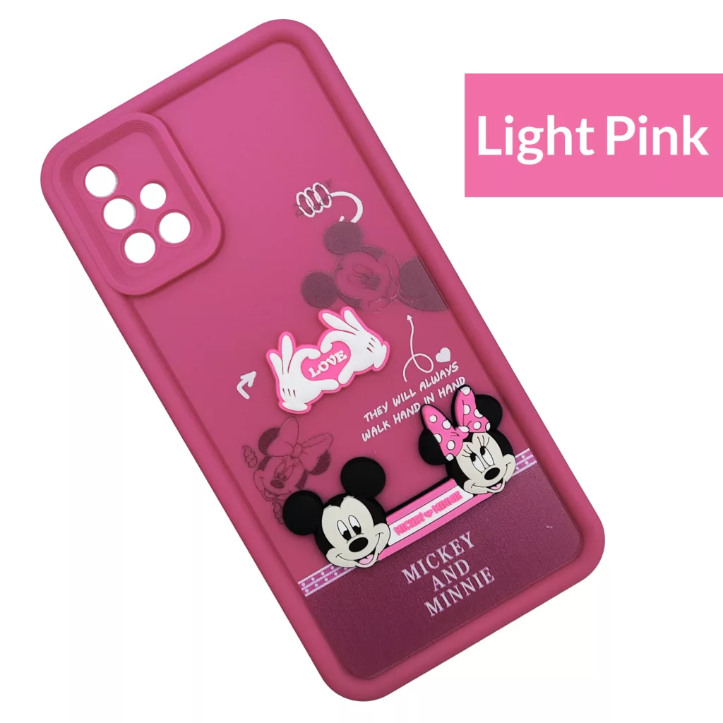 کاور موفی مدل Silicone Puffer Minni Mouse Strap مناسب برای گوشی موبایل سامسونگ Galaxy A71 به همراه بندآویز