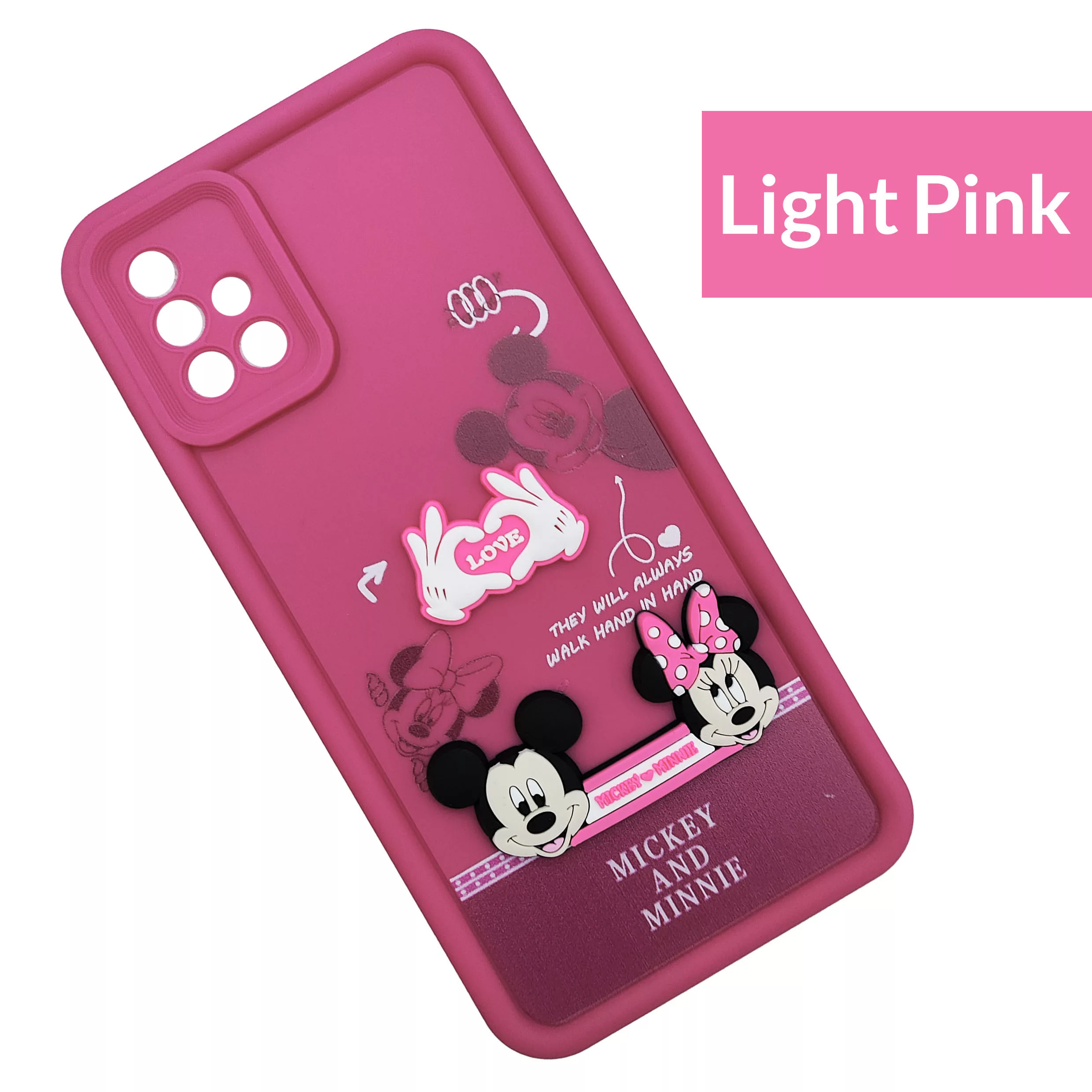 کاور موفی مدل Silicone Puffer Minni Mouse Strap مناسب برای گوشی موبایل سامسونگ Galaxy A71 به همراه بندآویز