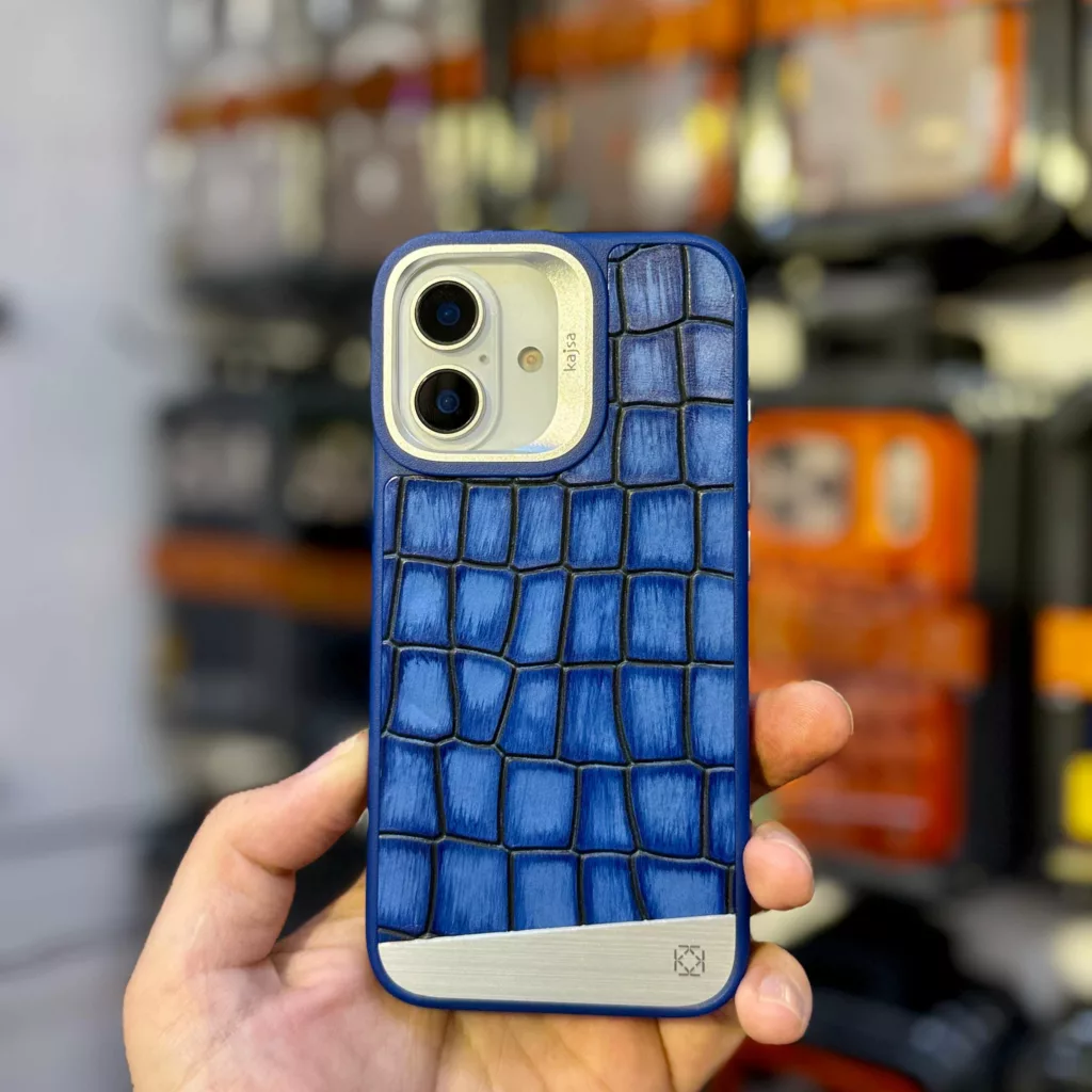 کاور کاجسا مدل Metallic Croco کد Z2 مناسب برای گوشی موبایل اپل iphone 17