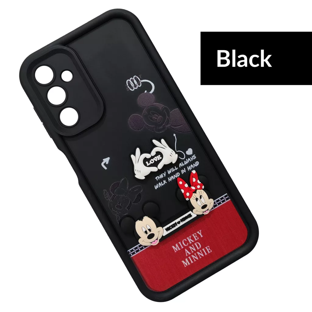 کاور موفی مدل Silicone Puffer Minni Mouse Strap مناسب برای گوشی موبایل سامسونگ Galaxy A54 به همراه بندآویز