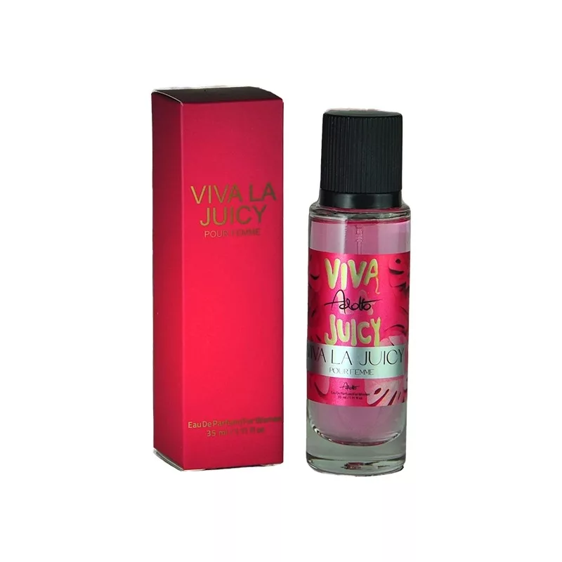 ادوپرفیوم زنانه آدولفو مدل viva la juicy با رایحه  گرم حجم 35 میلی‌لیتر