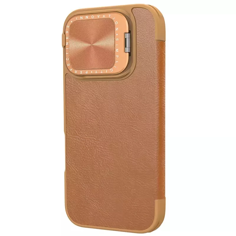 کیف کلاسوری نیلکین مدل Qin Prop Leather مناسب برای گوشی موبایل اپل iPhone 16 Pro Max