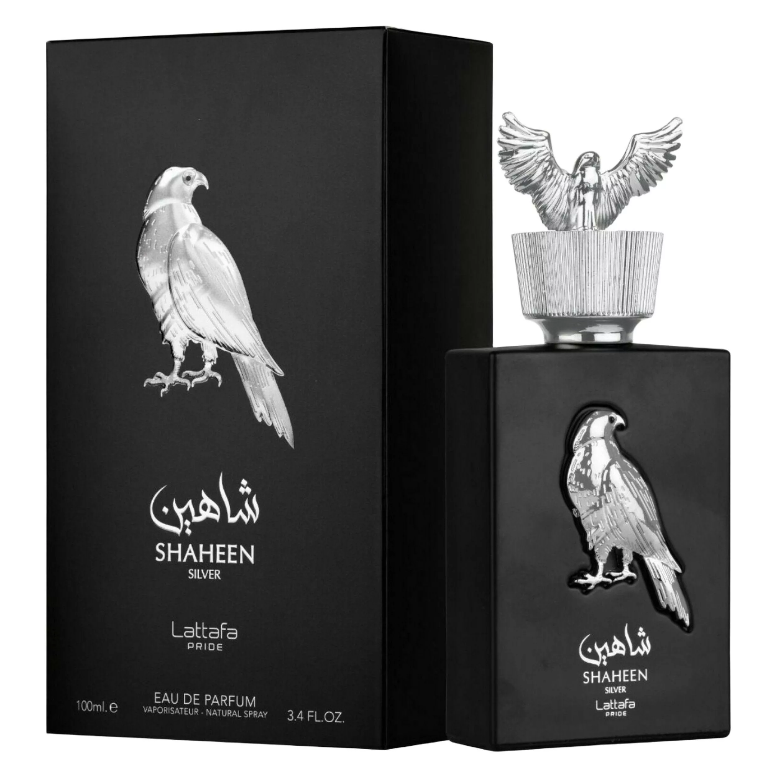 ادو پرفیوم مردانه لطافه مدل شاهین با رایحه خنک و تند حجم 100 میلی لیتر
