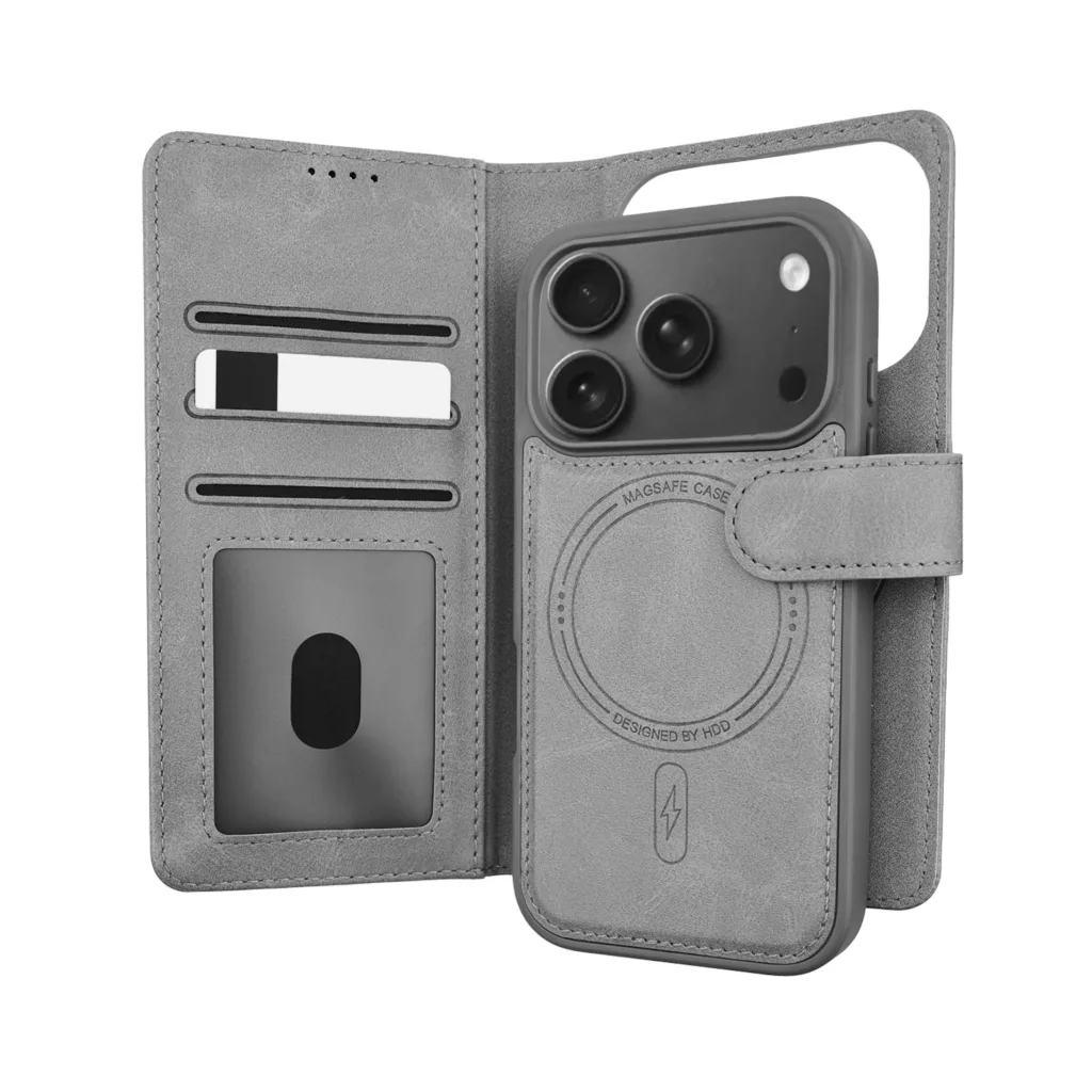 کیف کلاسوری اچ دی دی طرح چرمی مگ سیف مدل LUXURY مناسب برای گوشی موبایل اپل IPHONE 17 promax