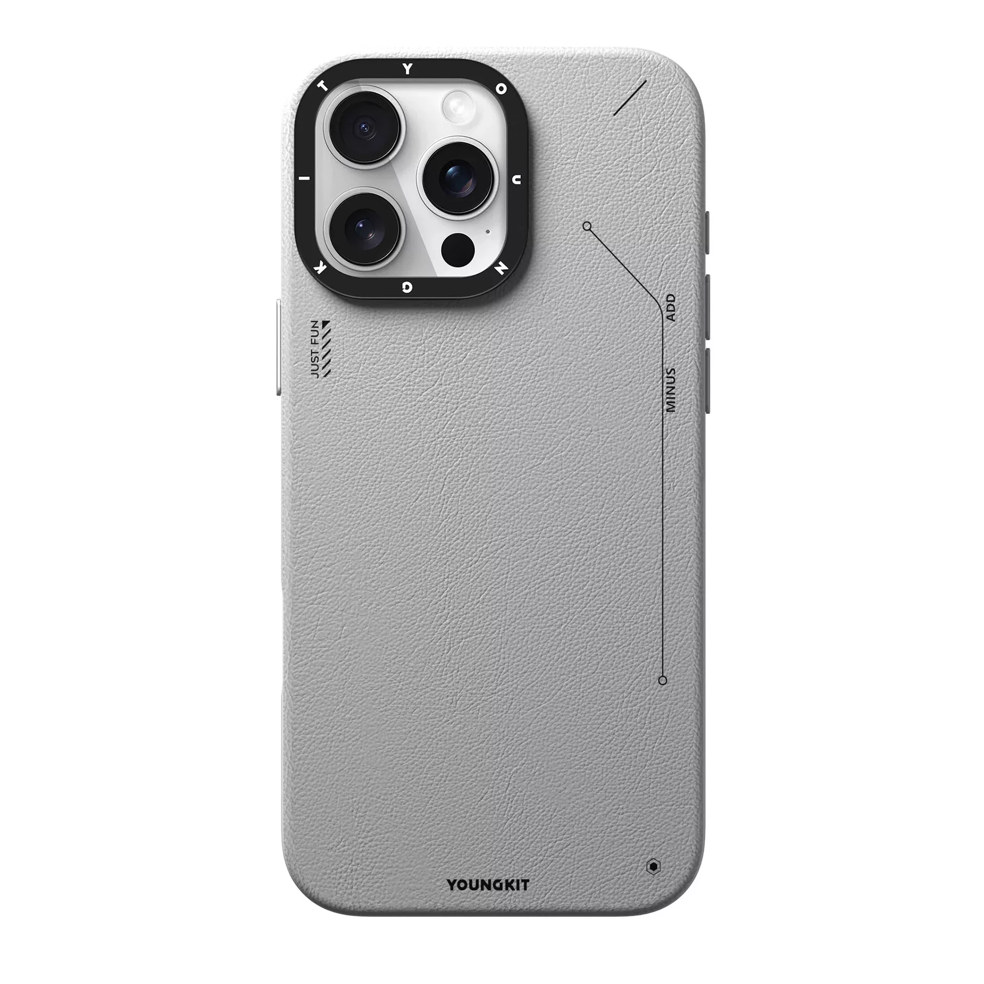 کاور یانگ کیت مدل Simple Matte Lether مناسب برای گوشی موبایل اپل iphone 16promax