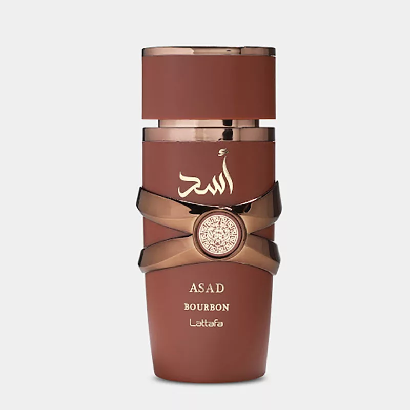 ادو پرفیوم مردانه لطافه مدل Asad Bourbon با رایحه گرم حجم 100 میلی لیتر