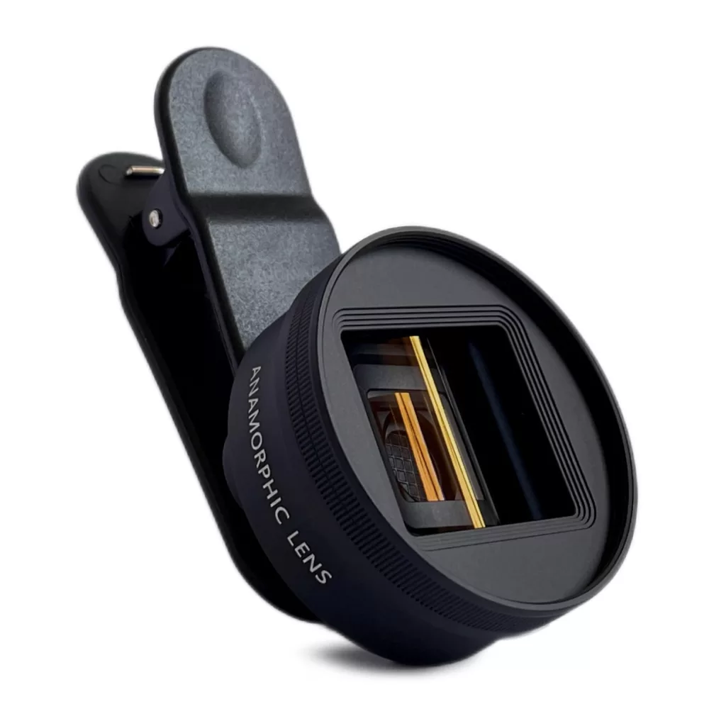 لنز کلیپسی موبایل سندمارک مدل Anamorphic 1.33x (Gold Flare)