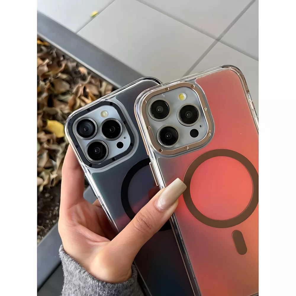 کاور مدل AuroraFlux مناسب برای گوشی موبایل اپل iPhone 15 Pro Max به همراه محافظ لنز