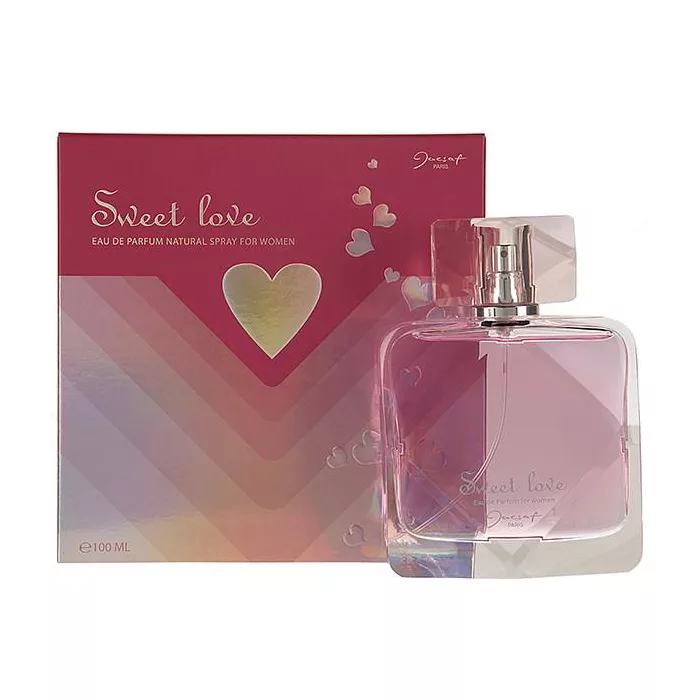 ادو پرفیوم زنانه ژک ساف مدل SWEET LOVE حجم 100 میلی لیتر به همراه عطر جیبی زنانه ژک ساف مدل SWEET LOVE حجم 20 میلی لیتر