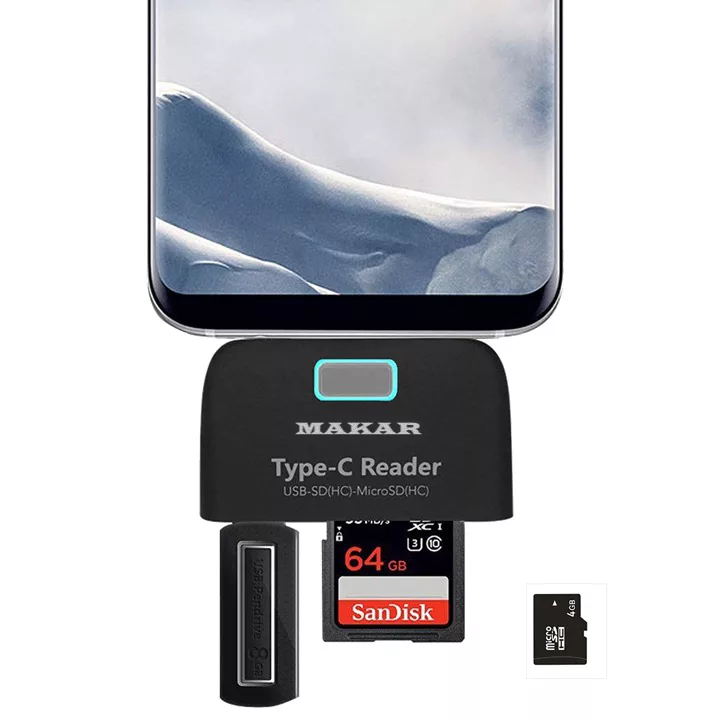 کارت‌خوان همه کاره ماکار مدل 6in1-USB3.1