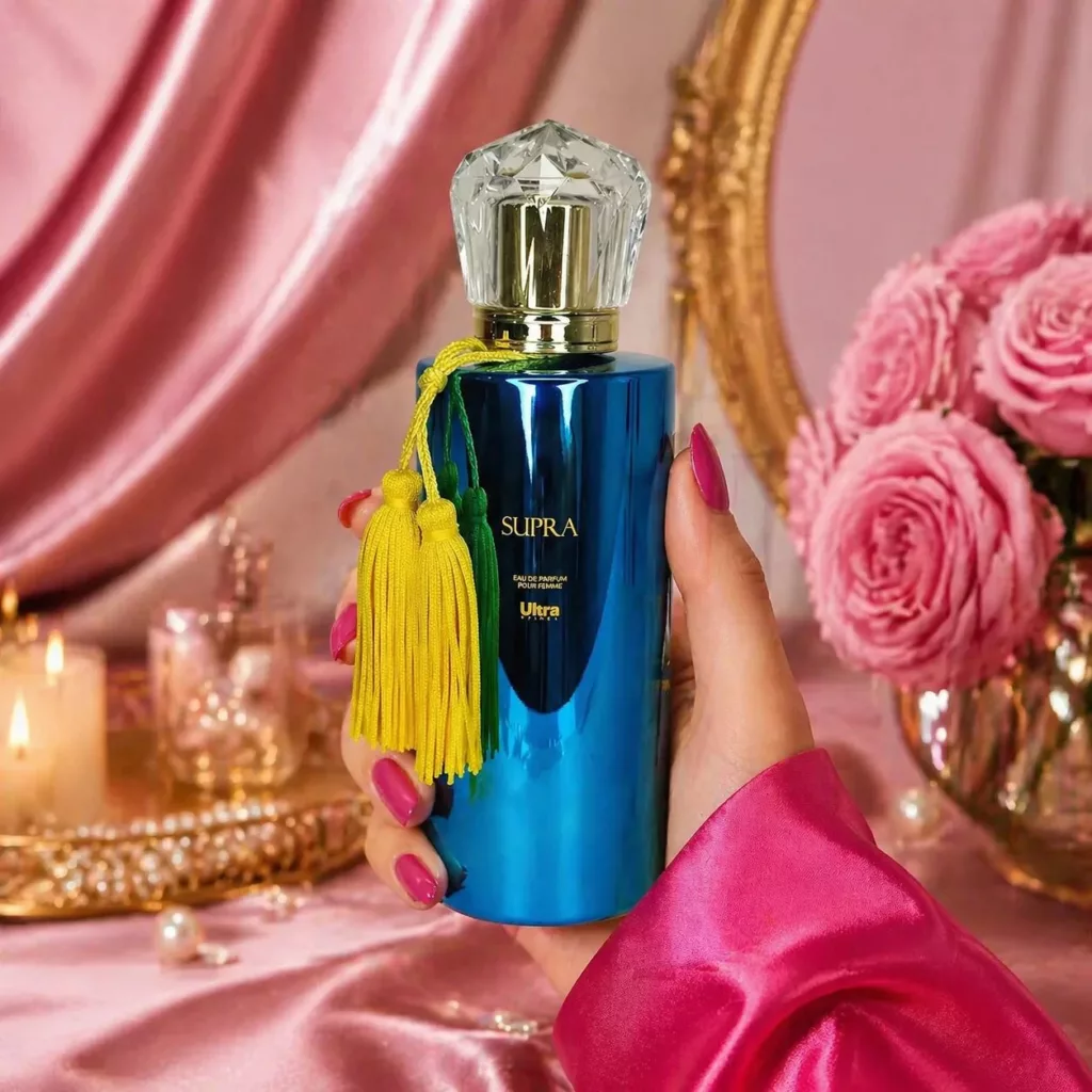 ادوپرفیوم زنانه اولترا ویرچوآل مدل supra moon paris با رایحه معتدل حجم 100 میلی‌لیتر