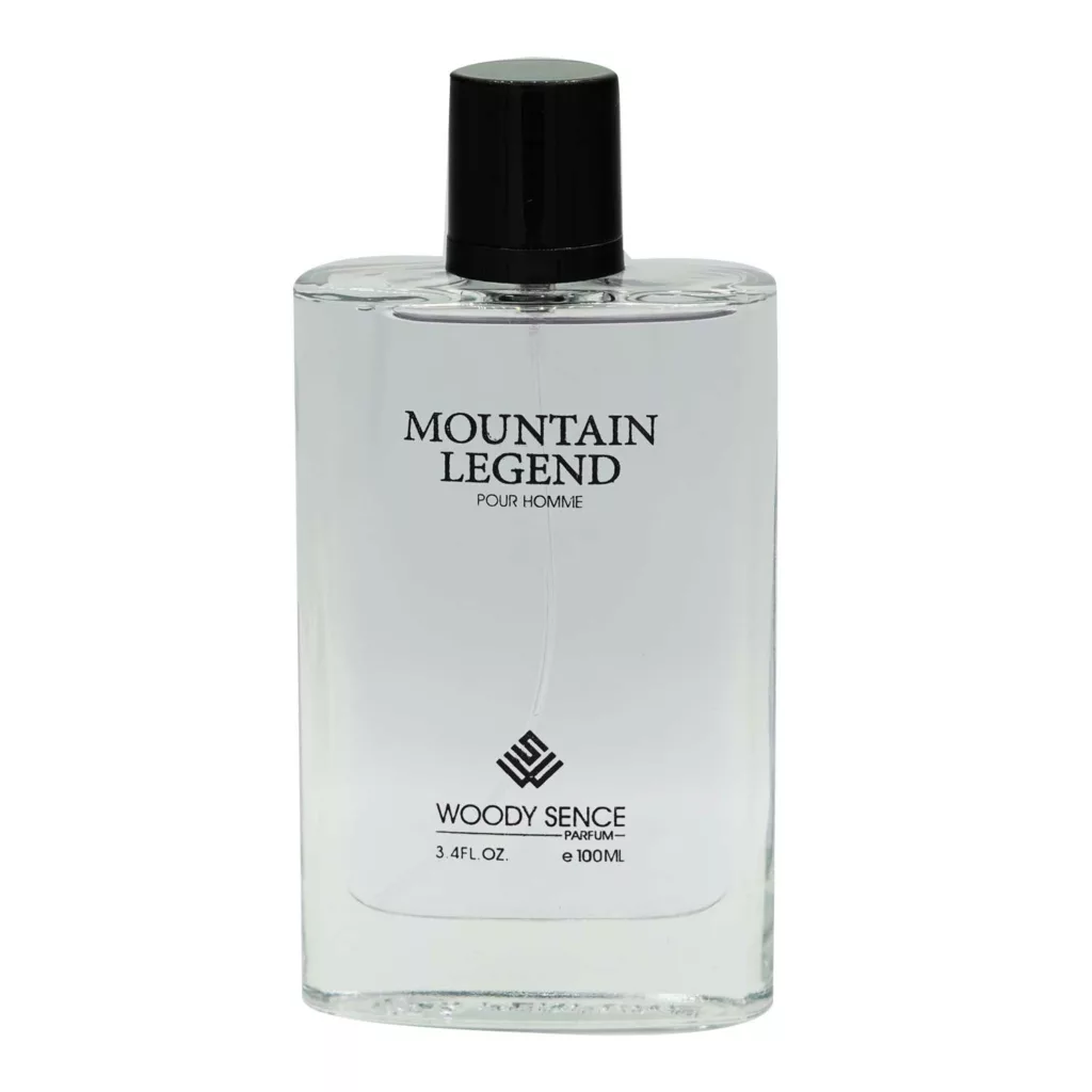 ادو پرفیوم مردانه وودی سنس مدل MOUNTAIN LEGEND با رایحه شیرین و خنک حجم 100 میلی لیتر