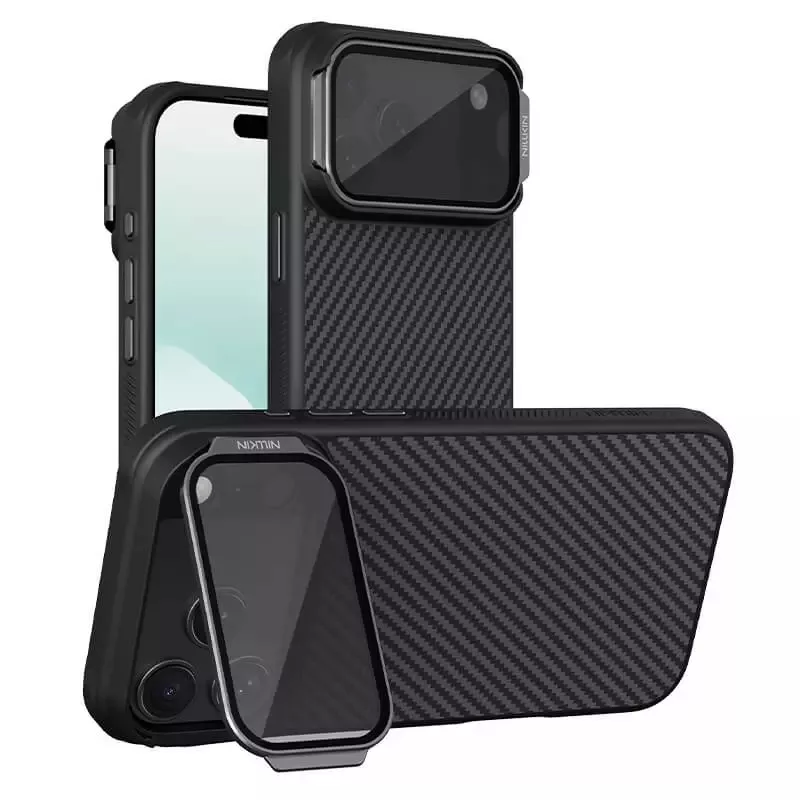 کاور نیلکین مدل CarboProp Magnetic MagSafe Transparent Lens مناسب برای گوشی موبایل اپل iPhone 17 Pro