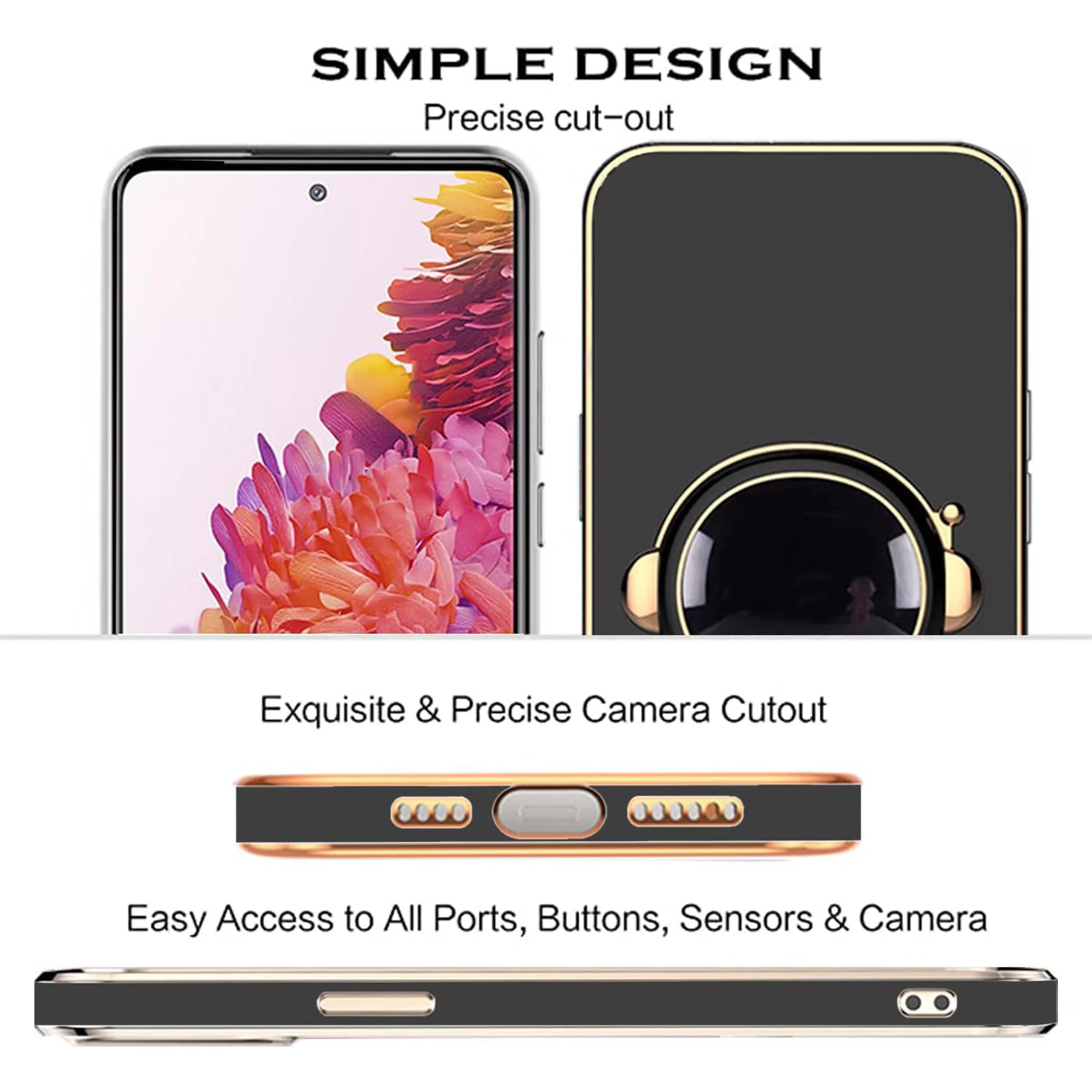 کاور گاردتک آساک مدل Astronaut Strap مناسب برای گوشی موبایل سامسونگ Galaxy A52 به همراه بندآویز