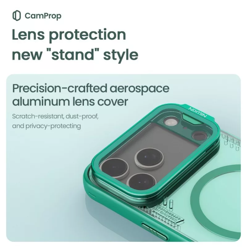 کاور نیلکین مدل Iceblade Prop Frame Transparent Lens Magnetic مناسب برای گوشی موبایل اپل iPhone 17 Pro