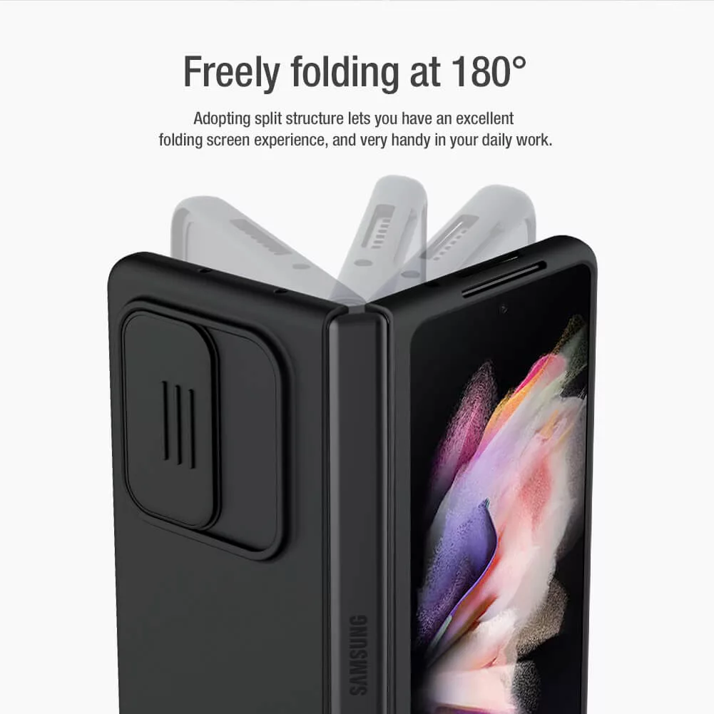 کاور نیلکین مدل CamShield Silky silicon مناسب برای گوشی موبایل سامسونگ Galaxy Z Fold3 5G / W22 5G