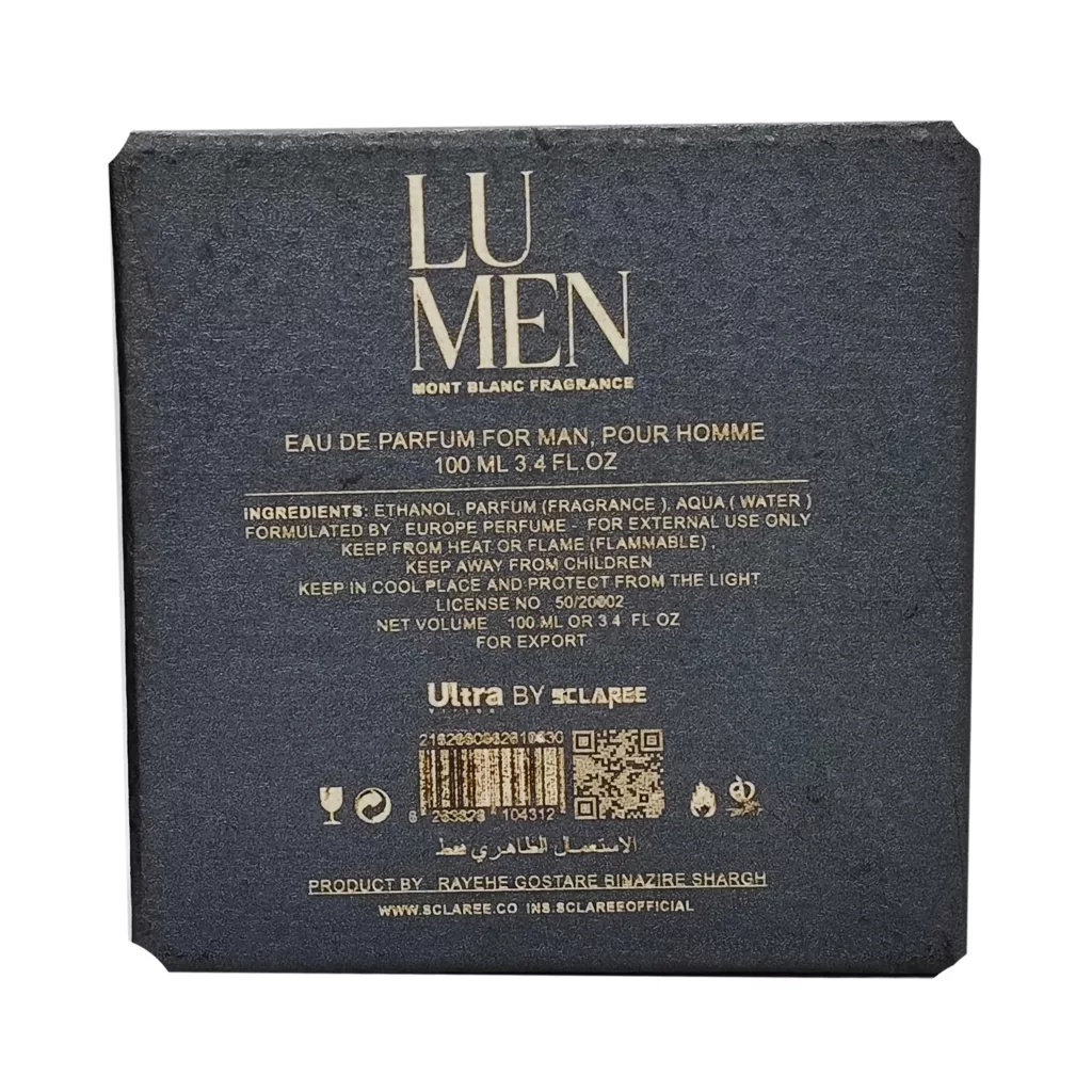 ادوپرفیوم مردانه اولترا مدل Mont Blanc Legend Lu Men ultra box حجم 100 میلی لیتر