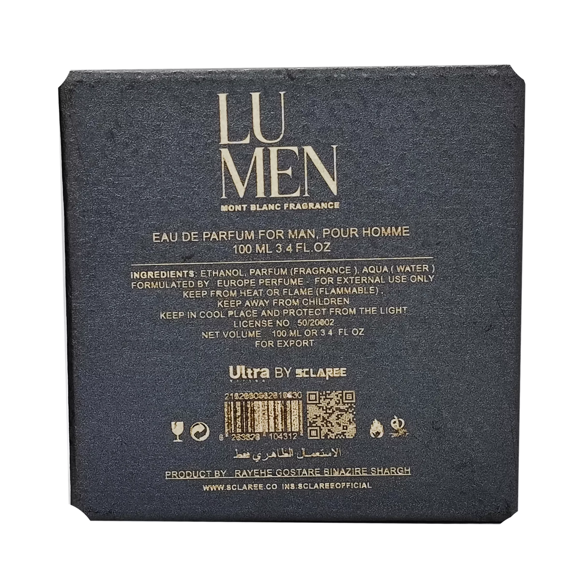 ادوپرفیوم مردانه اولترا مدل Mont Blanc Legend Lu Men ultra box حجم 100 میلی لیتر