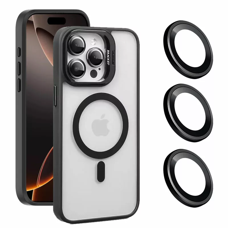 کاور مسیر مدل Bracket Stand Magsafe مناسب برای گوشی موبایل اپل Iphone 16 Pro به همراه محافظ لنز