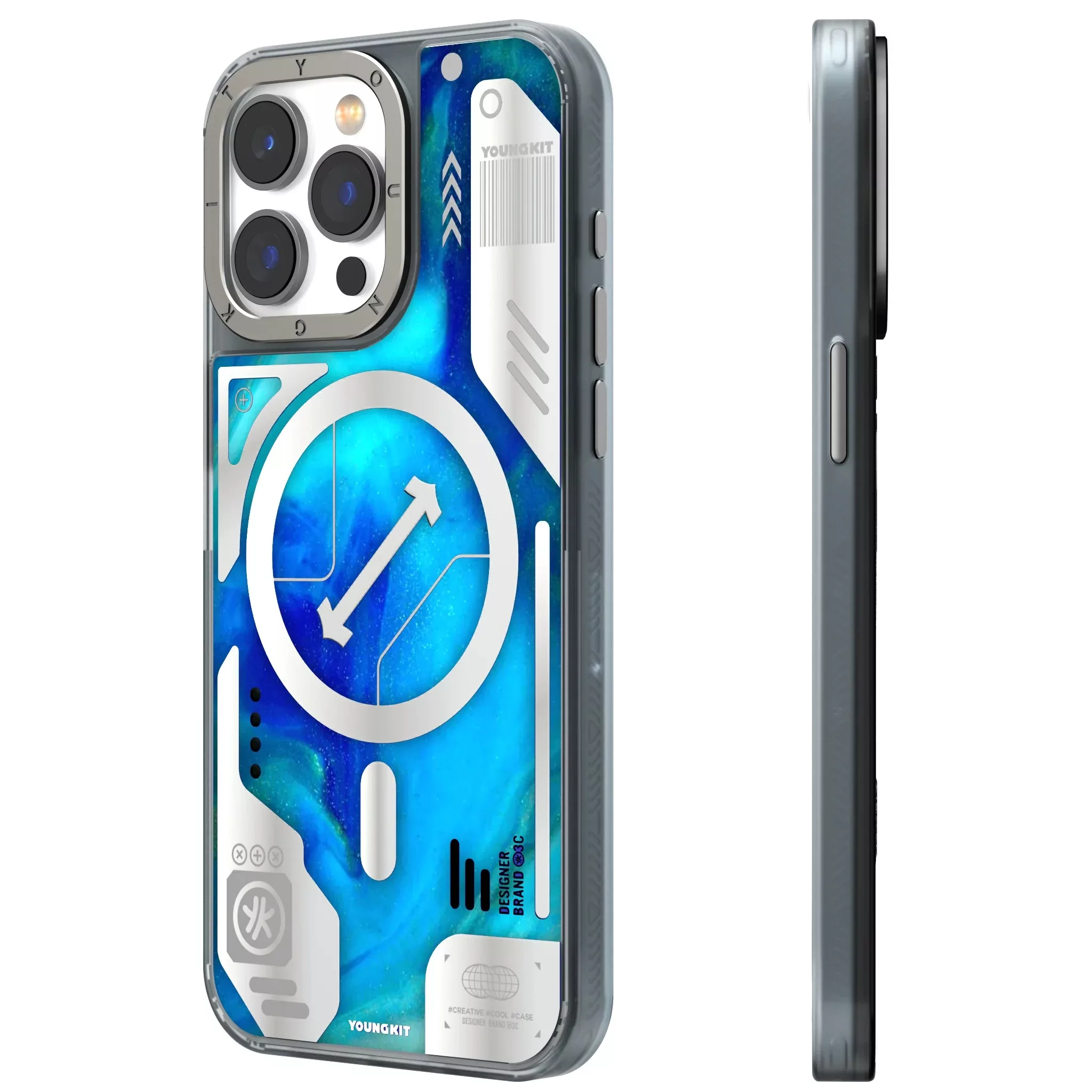 کاور یانگ کیت مدل Cyberpunk Luminous مناسب برای گوشی موبایل اپل Iphone 15 Pro Max